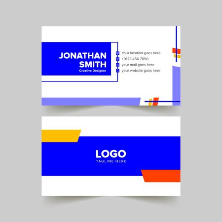 abstract creative business cards set templateのイラスト素材