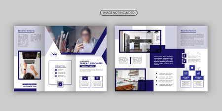 Medical or healthcare trifold brochure templateのイラスト素材