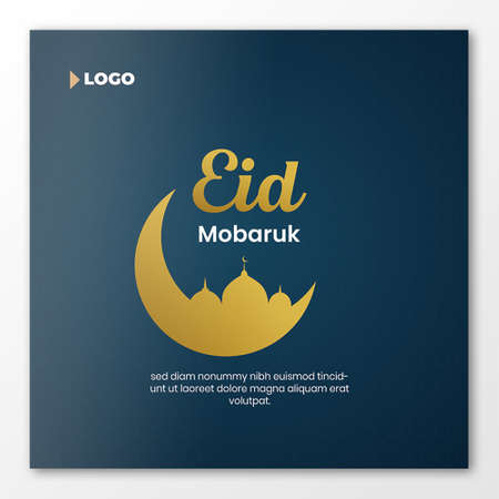 Eid sale banner template, Eid discount banner templateのイラスト素材