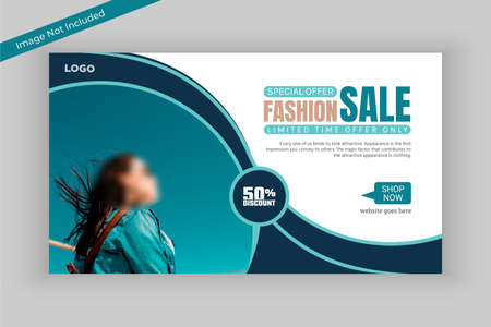 Summer fashion sale social media banner templateのイラスト素材