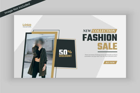 Summer fashion sale social media banner templateのイラスト素材