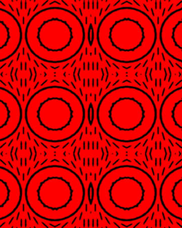Abstract geometric wallpaper design in red and blackの写真素材