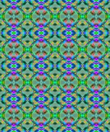 Abstract fractal nouveau inspired wallpaper in jewel tonesの写真素材