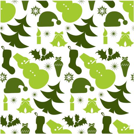 Christmass seamless background with snowmenの写真素材