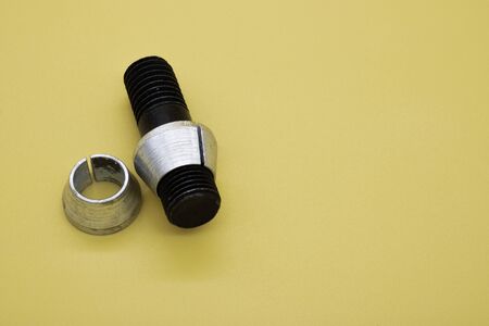 The stud is a headless screw, or lacks it