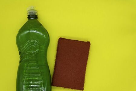 Liquid dishwasher for deep cleaning, liquid detergent used to wash dishes.の写真素材