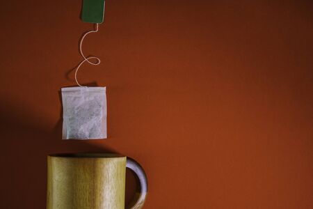 Container for drinking liquids, especially hot drinks, such as coffee or teaの写真素材