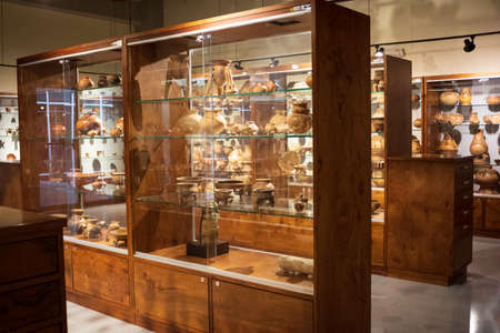 San JosÃ© de Costa Rica, Interior of the Jade Museum and pre-Columbian culture, 1977, December 30,...