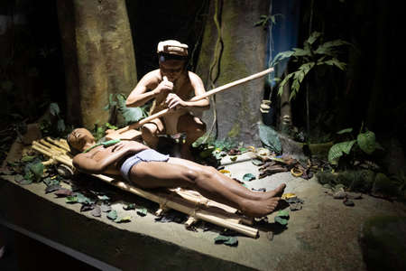 San JosÃ© de Costa Rica, Interior of the Jade Museum and pre-Columbian culture, 1977, December 30, 2019-のeditorial素材