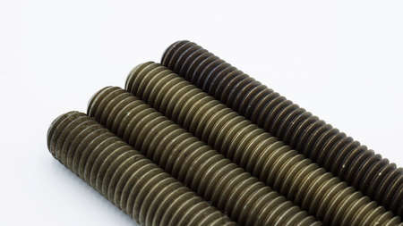 Cylindrical metal piece, with a helical projection that runs completely or partially and a head with...