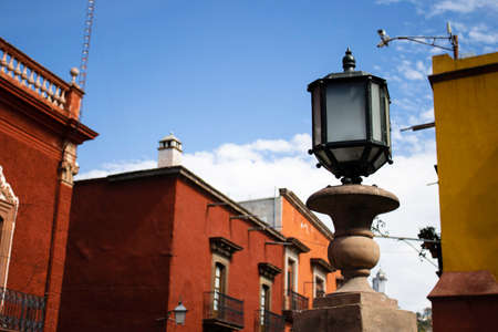 Colonial architectural style window, in San Miguel de Allende in, Guanajuato, Mexicoのeditorial素材