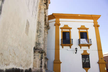 Facades of the City of Campeche, colorful and picturesque, Campeche, Mexico 30 December 2022のeditorial素材