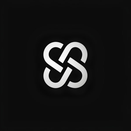 The letter S in the form of a celtic knot.の素材