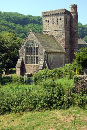 Branscombe Church in Devon, Englandの写真素材