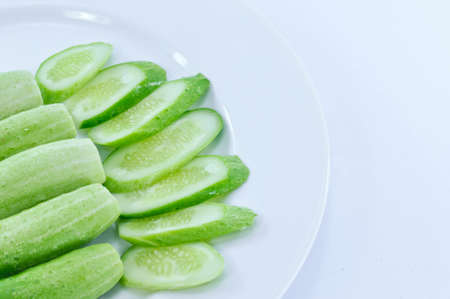 cucumber slice の写真素材