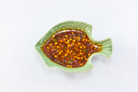 Thai Fried Chicken Spicy Sauceの写真素材