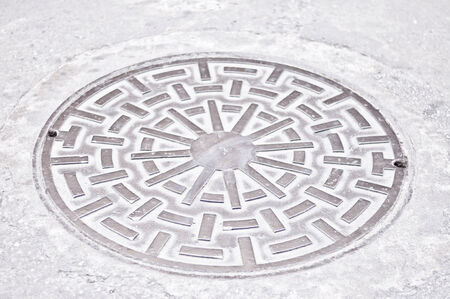 manhole coverの写真素材