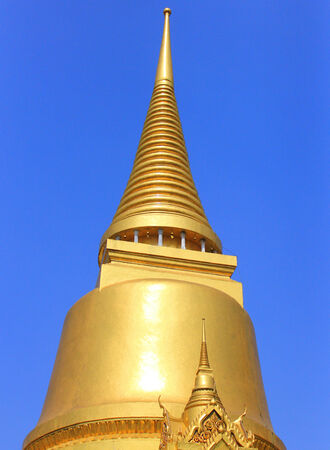 The gold pagoda in Grand Palace Wat Phra Kaew Bangkok, Thailand の写真素材