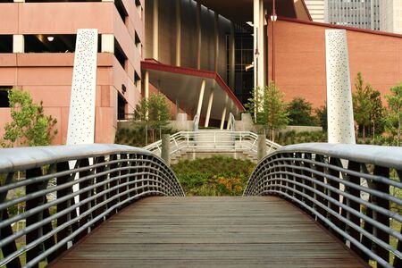 view of walking bridgeの写真素材