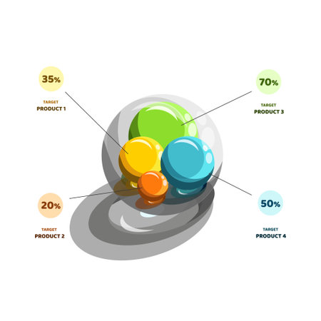 3d vector infographic design elements, for material designのイラスト素材