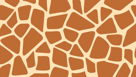 Background pattern giraffe skin vector, design for project theme animalのイラスト素材