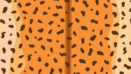Background pattern cheetah skin vector, design for project theme animalのイラスト素材