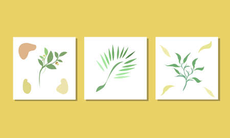 Complete set of botanical dun vector illustrationsのイラスト素材