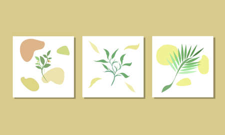 Complete set of botanical dun vector illustrationsのイラスト素材