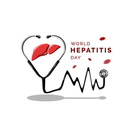 World Hepatitis Day, design for theme healthy medicalのイラスト素材
