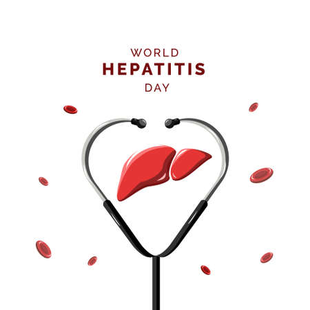 World Hepatitis Day, design for theme healthy medicalのイラスト素材