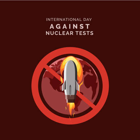 International Day Against Nuclear Testsのイラスト素材