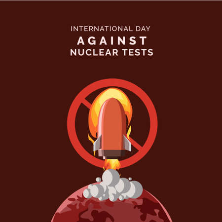 International Day Against Nuclear Testsのイラスト素材