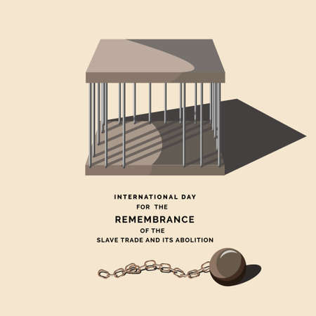 International Day for the Remembrance of the Slave Trade and its Abolitionのイラスト素材