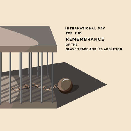 International Day for the Remembrance of the Slave Trade and its Abolitionのイラスト素材