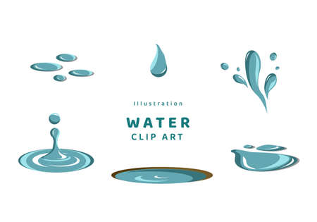Illustration Vector Water  Clip Artのイラスト素材