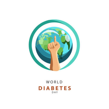 World Diabetes Day, Illustration Vector for theme education healthy and medicalのイラスト素材