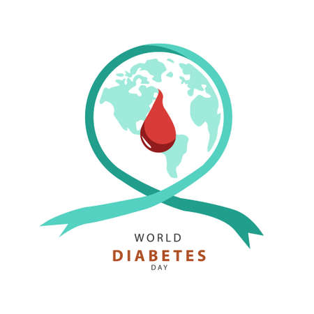 World Diabetes Day, Illustration Vector for theme education healthy and medicalのイラスト素材