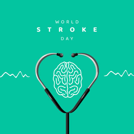 World Stroke Day Illustration Vectorのイラスト素材