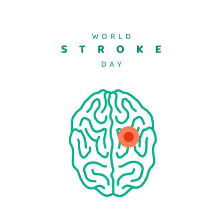 World Stroke Day Illustration Vectorのイラスト素材