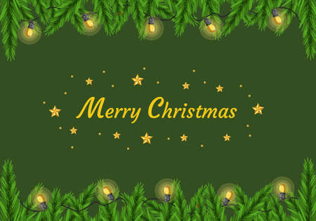 Merry Christmas Concept Vector Illustrationのイラスト素材