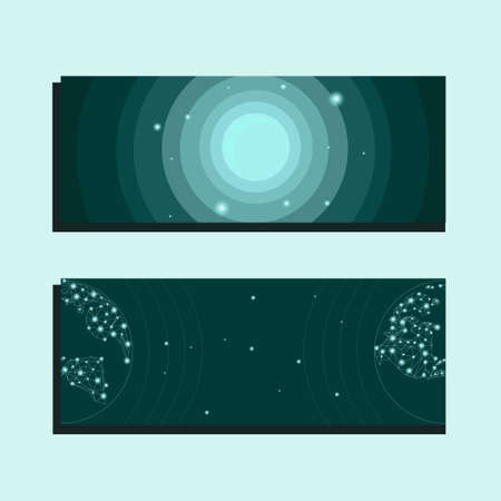 Banner Background For Theme Techのイラスト素材