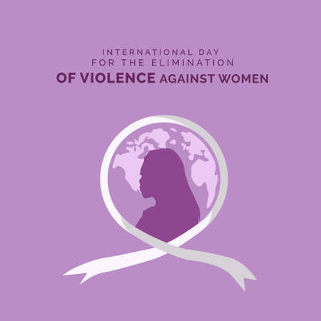 International Day For The Elimination Of Violence Against Womenのイラスト素材