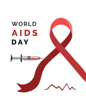 World Aids Day Vector Illustrationのイラスト素材