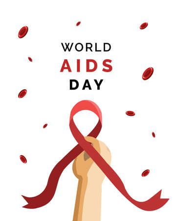 World Aids Day Vector Illustrationのイラスト素材