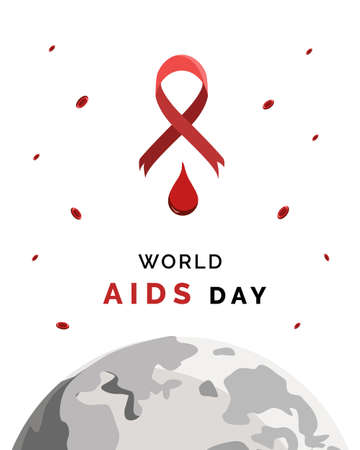 World Aids Day Vector Illustrationのイラスト素材