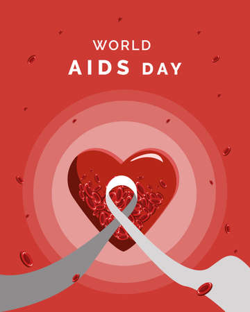 World Aids Day Vector Illustrationのイラスト素材
