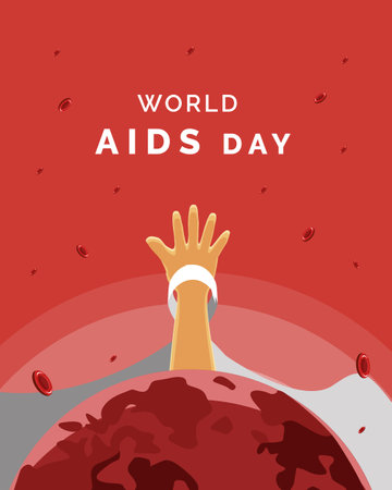 World Aids Day Vector Illustrationのイラスト素材