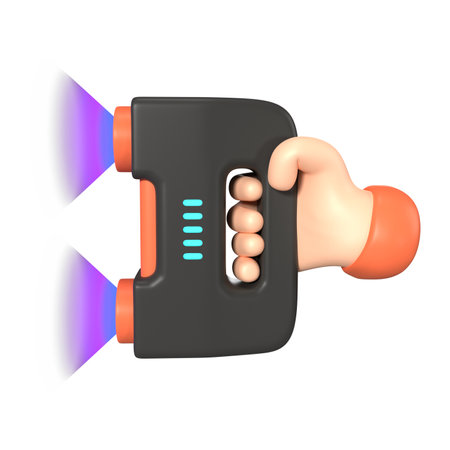 This is 3D Scanner 3D Render Illustration Icon, high resolution jpg file, isolated on a white...