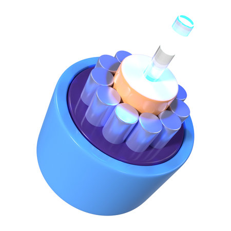 This is a Optical fiber 3D Render Illustration Icon. High-resolution JPG file isolated on a white background.の写真素材