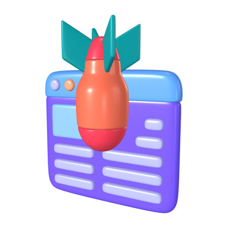 This is a DdoS 3D Render Illustration Icon. High-resolution JPG file isolated on a white background.の写真素材